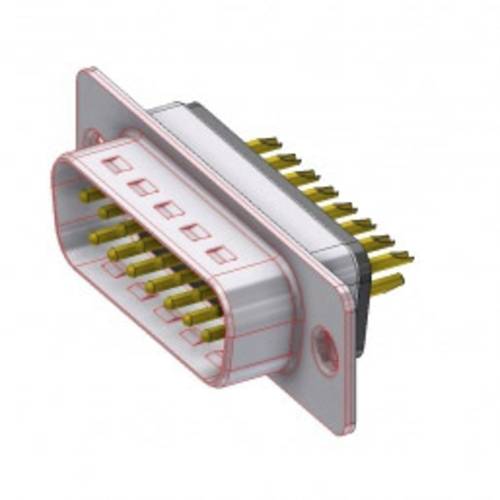 Thumbnail - Deltron Connectors D15PZ/2FP102 D-SUB Stecker 180 ° Polzahl: 15 Lötkelch 1 St.