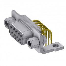 DELTRON SWISS D-SUB Buchse 90 ° Polzahl: 9 Löten, Pins 1 St.