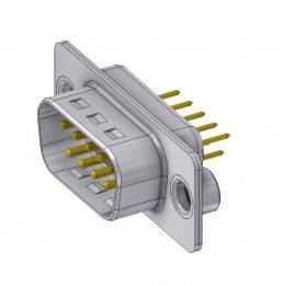 Deltron Connectors DTS09 PY/2 M85UN D-SUB Stecker 180 ° Polzahl: 9 Löten, Pins 1 St.