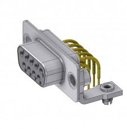 DELTRON SWISS D-SUB Buchse 90 ° Polzahl: 9 Löten, Pins 1 St.