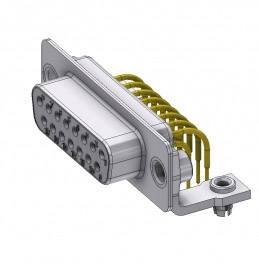 DELTRON SWISS D-SUB Buchse 90 ° Polzahl: 15 Löten, Pins 1 St.
