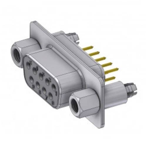Deltron Connectors DTS09SY/2M86UNB5 D-SUB Buchse 180 ° Polzahl: 9 Löten, Pins 1 St.