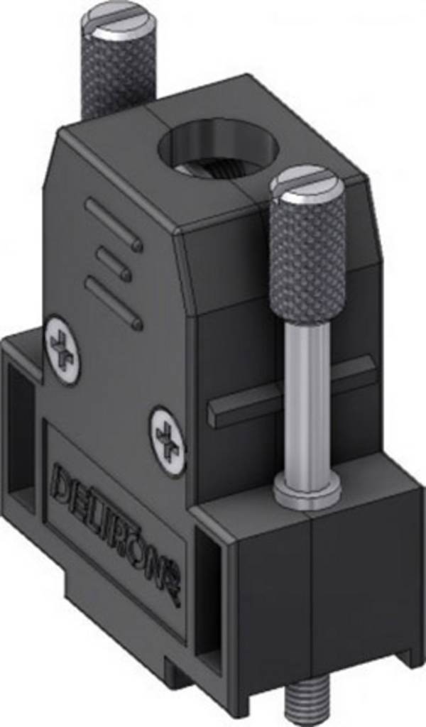 Deltron Connectors CTL09M2.5 D-SUB Gehäuse Polzahl: 9 Plastik 180 ° Schwarz 1 St.