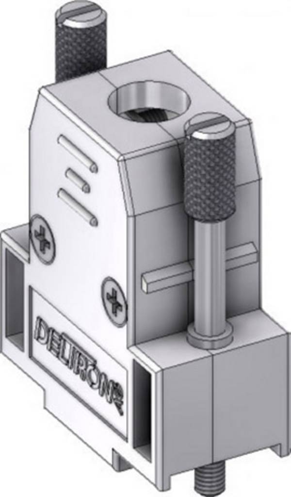 Deltron Connectors CTLM09M3 D-SUB Gehäuse Polzahl: 9 Kunststoff, metallisiert 180 ° Metall 1 St.