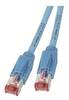 RJ45 Patchkabel Cat.6A S/FTP LSZH, Draka UC900 TM21 blau 10m Kupferverkabelung