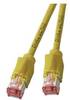 RJ45 Patchkabel Cat.6A S/FTP LSZH, Draka UC900 TM21 gelb 10m Kupferverkabelung