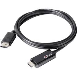 Image of club3D DisplayPort / HDMI Adapterkabel DisplayPort Stecker, HDMI-A Stecker 2.00 m Silber CAC-1082 DisplayPort-Kabel
