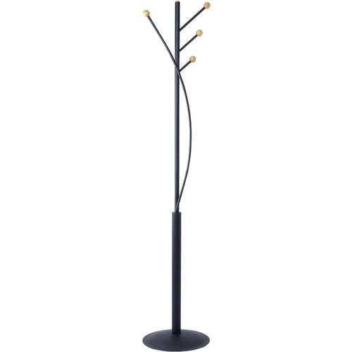Maul Garderobenständer 9405570 MAULaura Anzahl der Haken: 4 (Ø x H) 36.5 cm x 180 cm Stahl Schwarz 1 St.