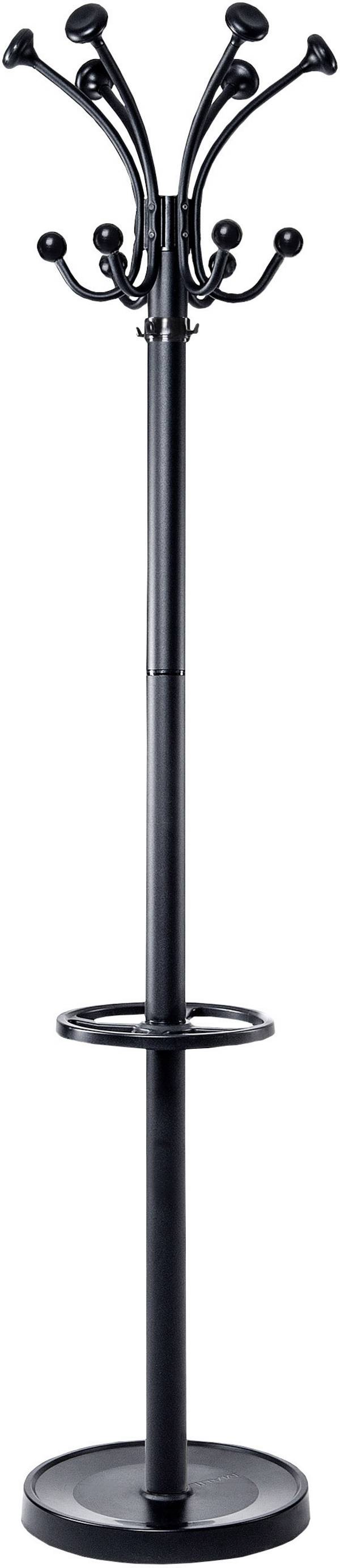 Maul Garderobenständer 9407090 MAULnubis Anzahl der Haken: 20 (Ø x H) 41 cm x 176 cm Stahl Schwarz 1 St.