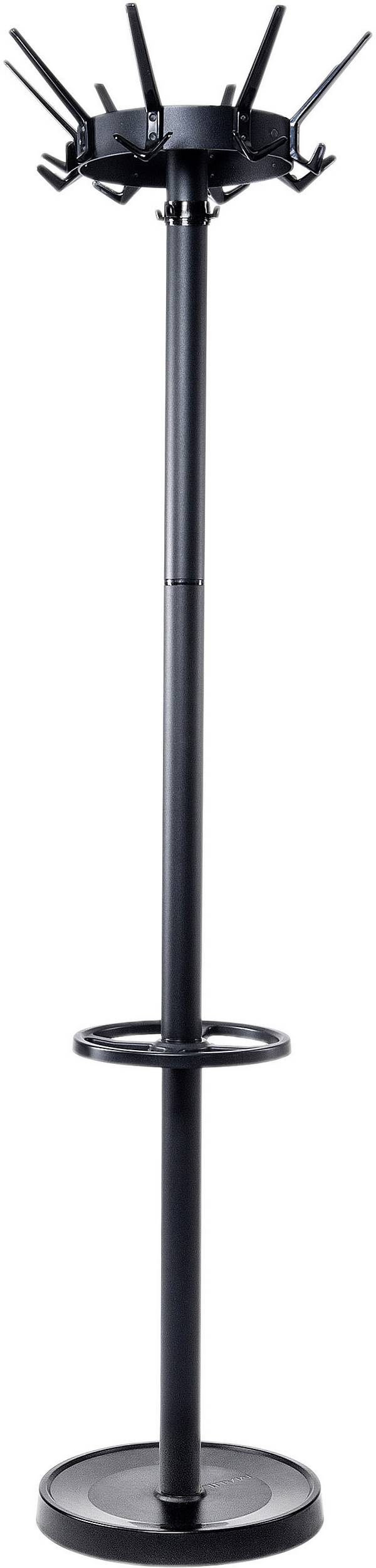 Maul Garderobenständer 9408090 MAULcaligo Anzahl der Haken: 32 (Ø x H) 46 cm x 175 cm Stahl Schwarz 1 St.