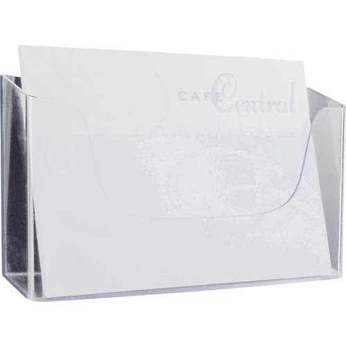 Sigel acrylic LH118 Wand-Prospekthalter Transparent DIN A4 quer Anzahl der Fächer 1 1 St. (B x H x T) 330 x 172 x 55 mm