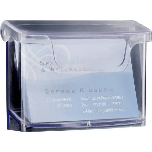 Sigel Visitenkartenbox acrylic Outdoor Anzahl der Fächer:1 60 Karten Transparent 1 St.