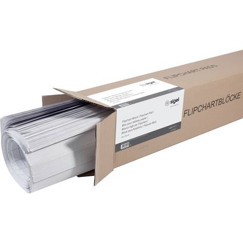Sigel MU165 Flipchartblock Anzahl der Blätter: 100 kariert 68 cm x 98 cm Weiß