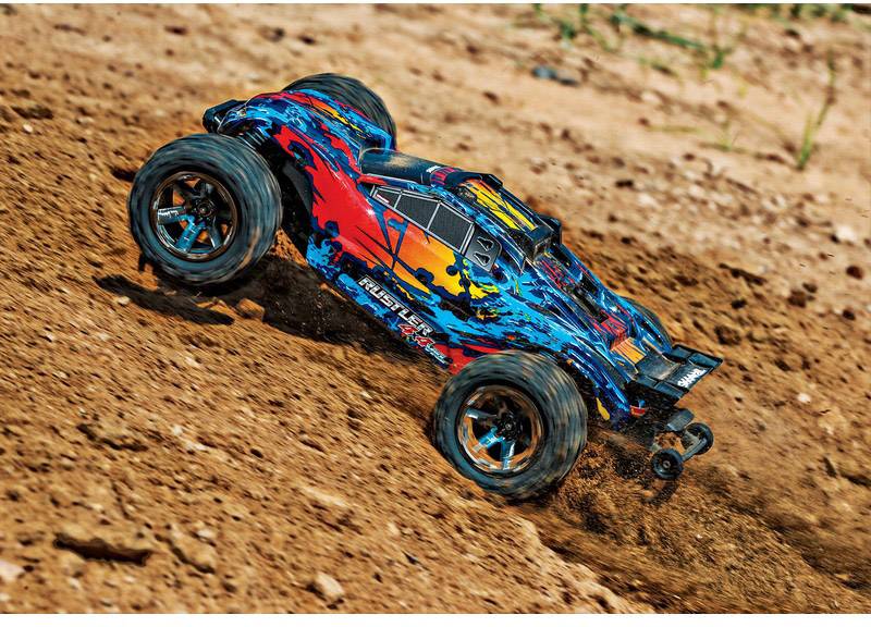 Traxxas Rustler 4x4 VXL Brushless 1:10 RC Modellauto Elektro Truggy Allradantrieb (4WD) RtR 2,4 GHz-1