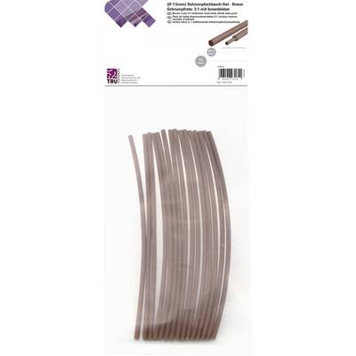 Braunes Schrumpfschlauch-Set (9 Stück, 15 mm), schrumpft im Verhältnis 2:1, inklusive Innenkleber, geeignet für Kabel.<br><br>
