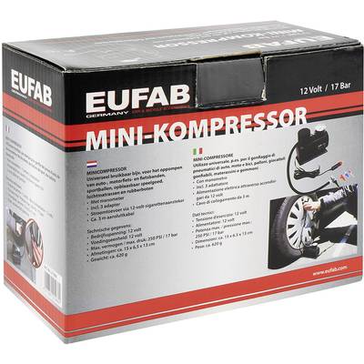 Mini Kompressor 12V  Mit Manometer - Inkl. 3 Adaptern kaufen?