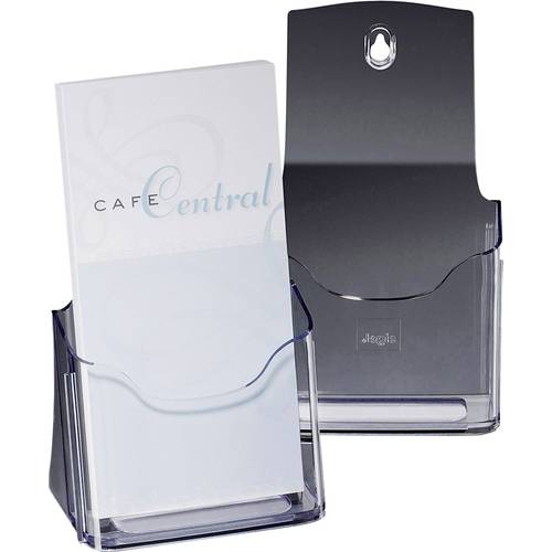 Sigel acrylic LH113 Tisch-Prospekthalter Transparent DIN lang, DIN A6 Anzahl der Fächer 1 1 St. (B x H x T) 125 x 200 x ...