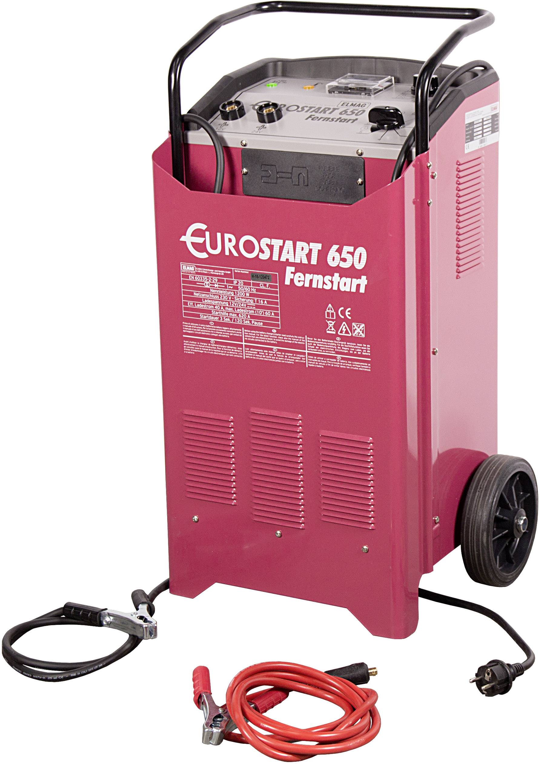 Lade-Startgerät EUROSTART 650 Fernstart Spannung 230V 230/50 (Schuko) ELMAG-0