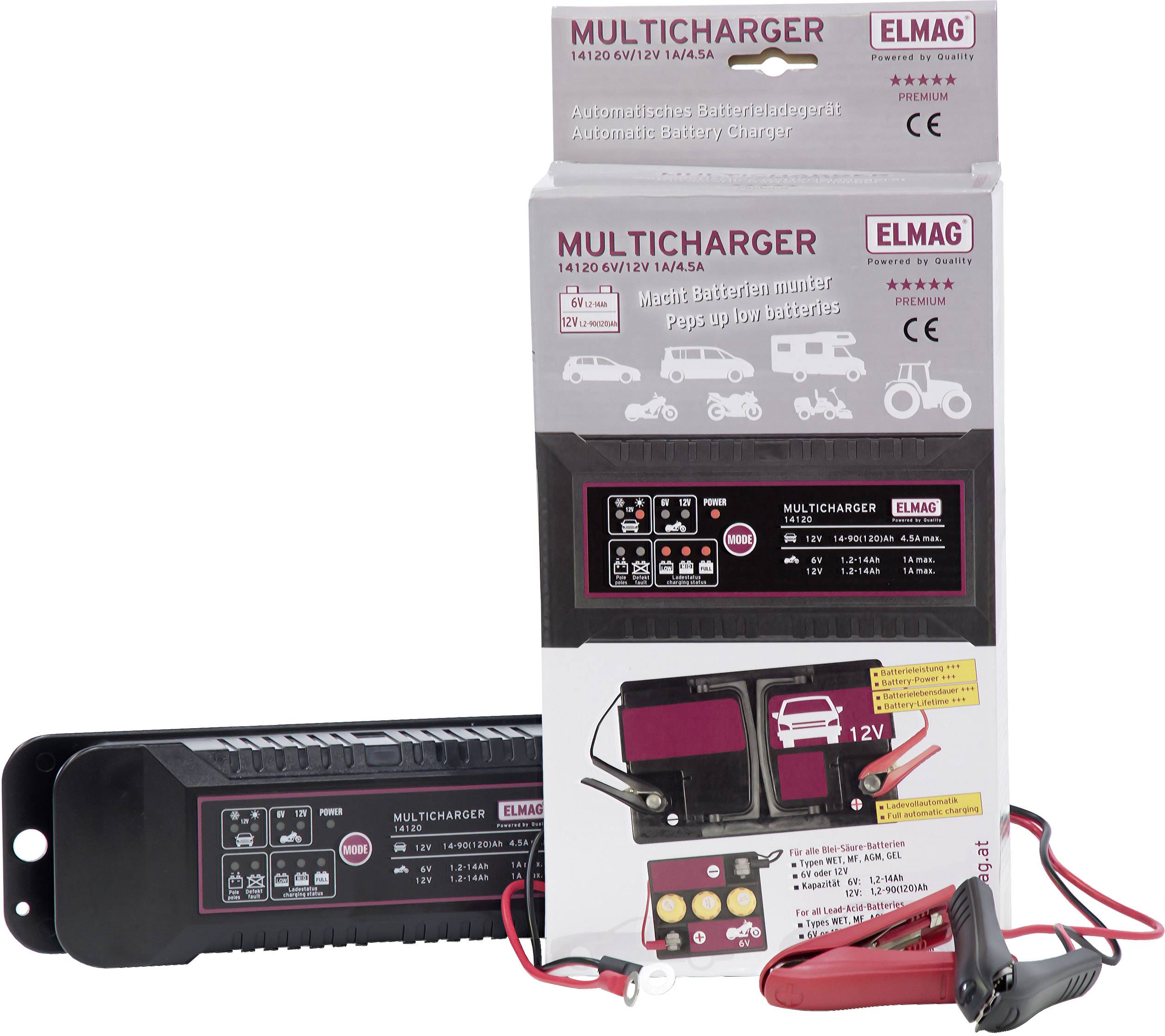 Batterieladegerät MULTICHARGER 14120 max. 1,0/4,5A ELMAG-1