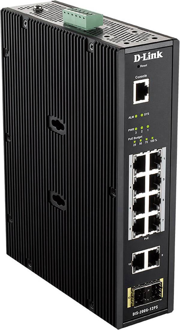 D-Link DIS-200G-12PS DIS-200G-12PS Netzwerk Switch 12 Port  PoE-Funktion