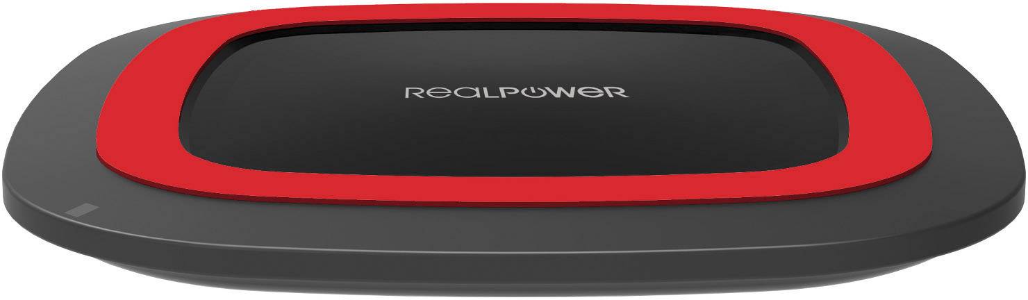 REALPOWER FreeCharger-10 schwarz rot, wireless Ladestation