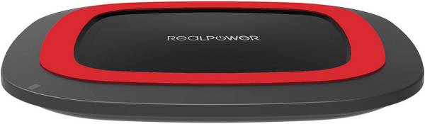 RealPower Ladegerät FreeCharge-10 + Adapter  schwarz/rot