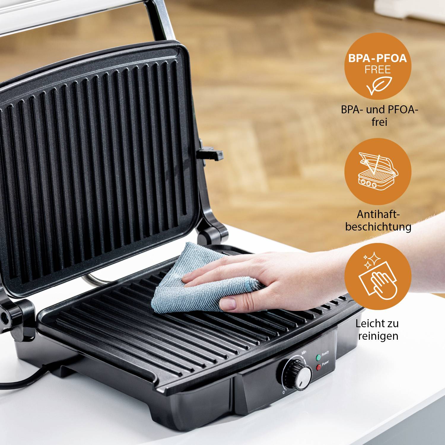 Tristar GR-2853 Elektro Kontaktgrill Schwarz-9