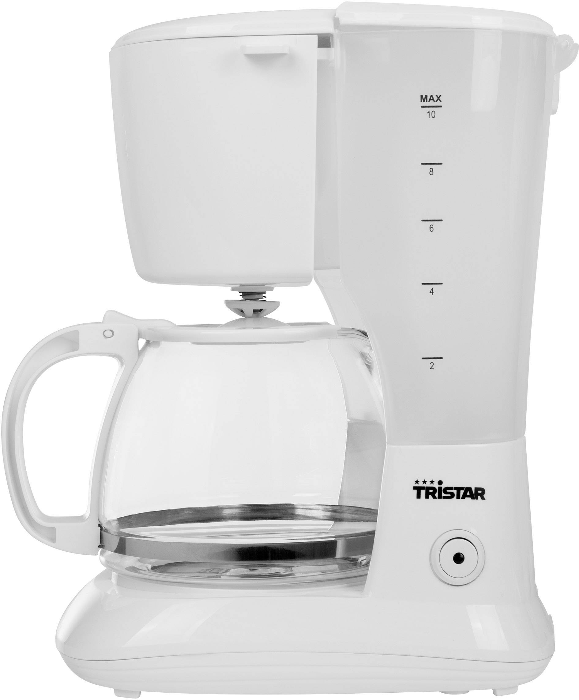 TRISTAR CM-1252 Kaffeemaschine Weiß Fassungsvermögen Tassen=10