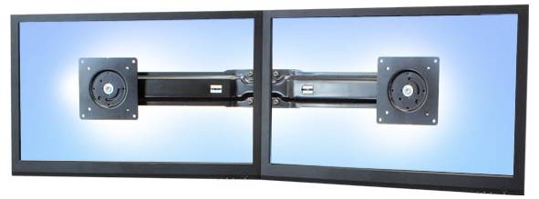 Ergotron Monitor-Erweiterung Schwarz-0
