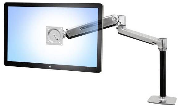 Ergotron 45-358-026 / LX Steh-Sitz-Tischmontage-L 1fach Monitor-Tischhalterung 116,8 cm (46) Aluminium