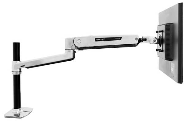 Ergotron LX Sit Stand, Desk Mount LCD Arm, Polish 1fach Monitor-Tischhalterung