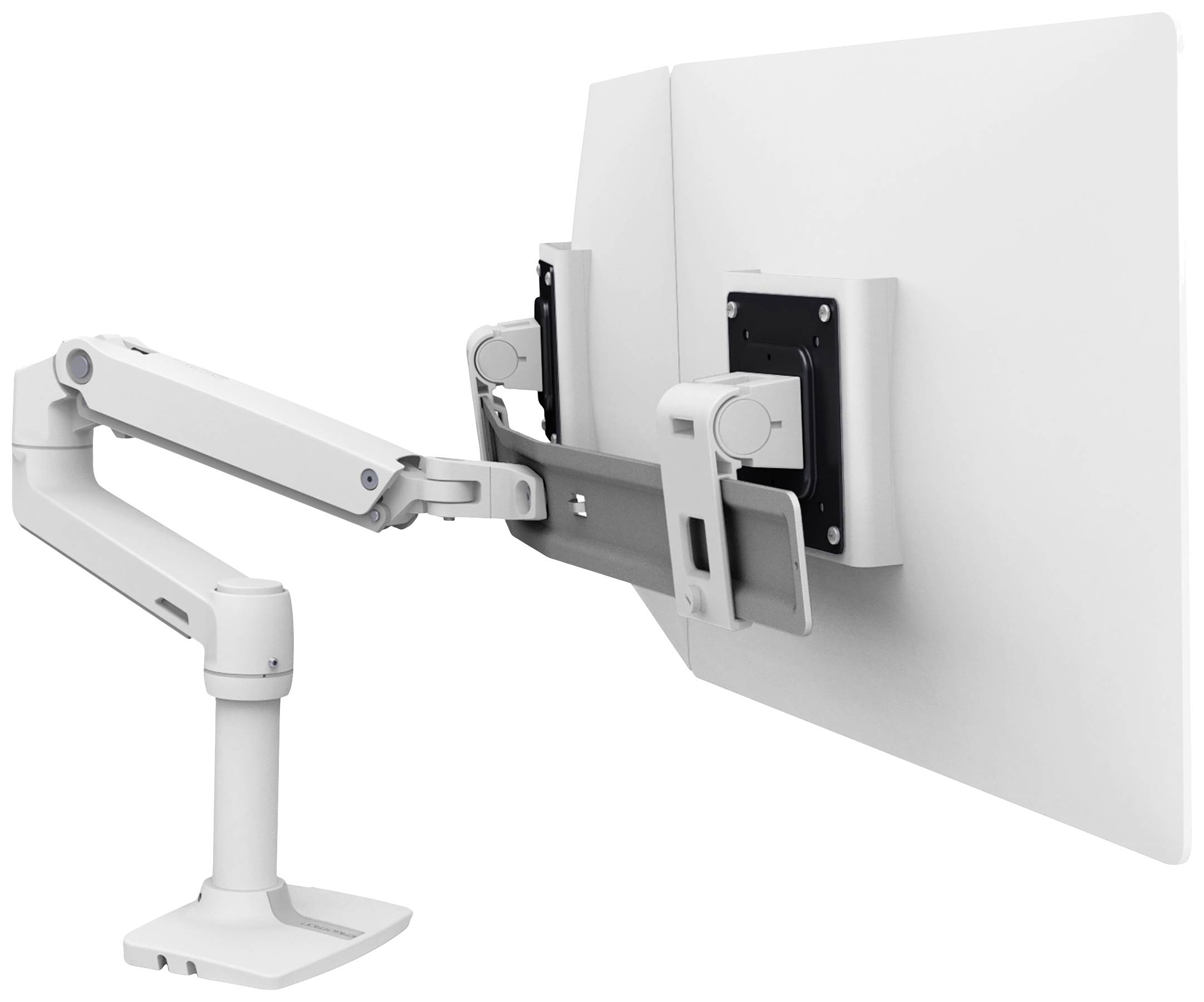 ERGOTRON LX dual direkt Tischhalterung weiss bis 63,5cm 25Zoll 0,9-5 kg.pro Display belastbar 33 cm