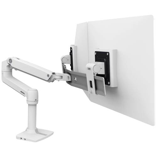 Ergotron LX Dual Arm Direct Desk Mount 2fach Monitor-Tischhalterung 38,1 cm (15) - 63,5 cm (25) Weiß Höhenverstellbar, D...