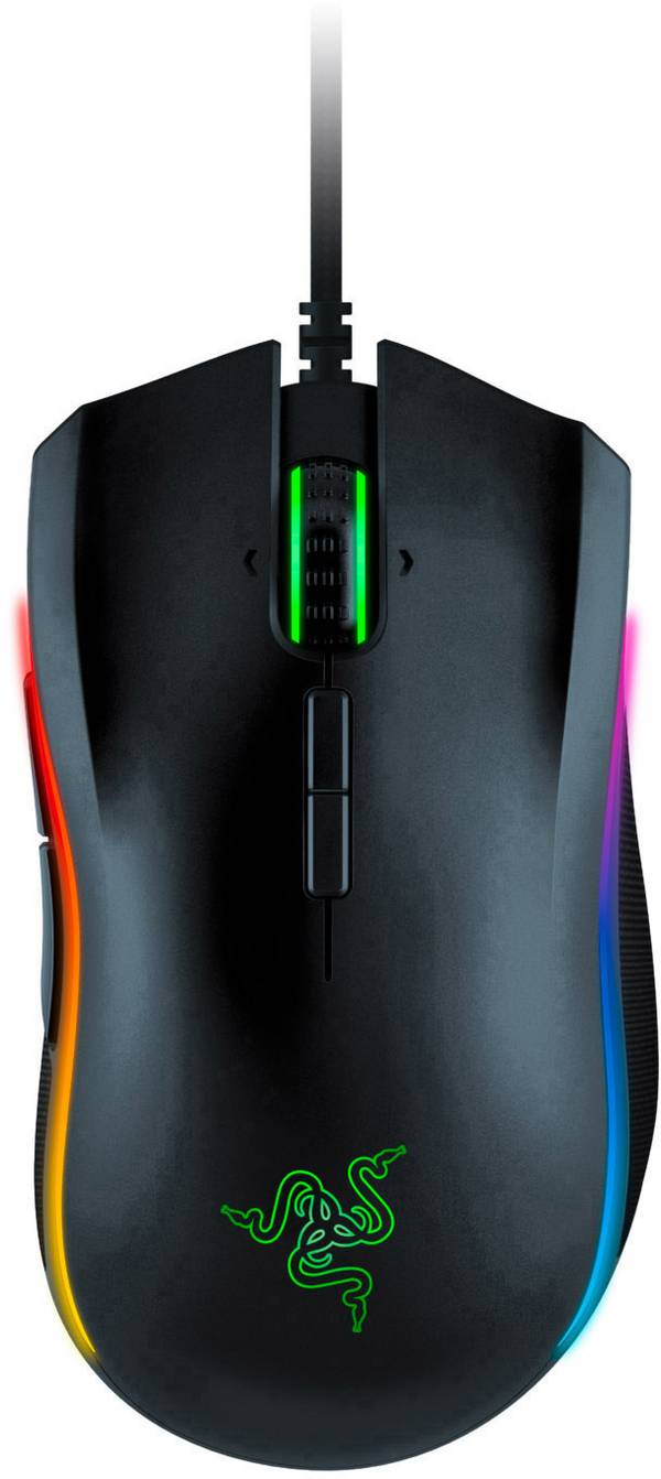 RAZER Mamba Elite Gaming-Maus USB Optisch Schwarz 9 Tasten 16000 dpi Beleuchtet, Integrierter Profilspeicher
