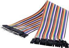 Renkforce JKMF403 Jumper-Kabel Arduino, Banana Pi, Raspberry Pi® [40x Drahtbrücken-Stecker - 40x Drahtbrücken-Buchse] 30