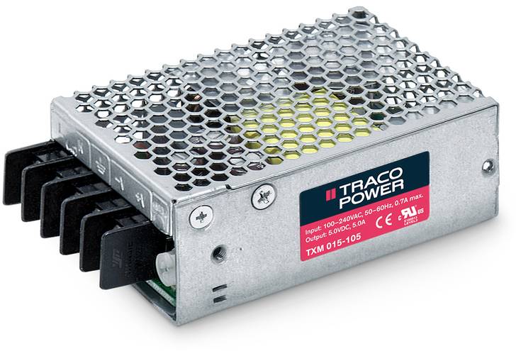 TRACO POWER TracoPower TXM 025-115 AC/DC-Einbaunetzteil 1700 mA 25 W +15.0 V/DC