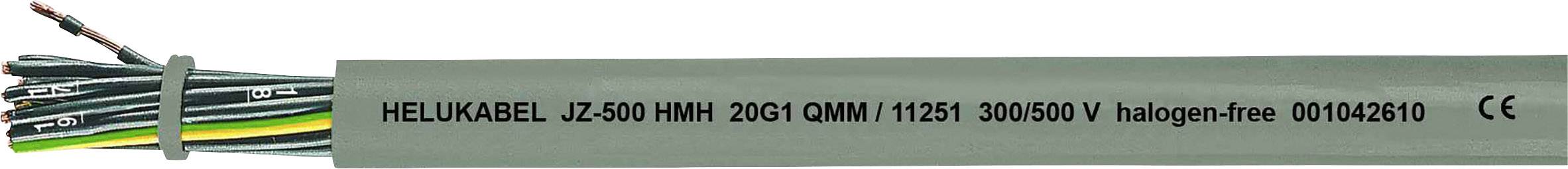 HELUKABEL JZ-500 HMH Steuerleitung 3 G 0.75 mm² Grau 11222-1000 1000 m