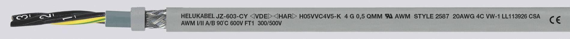 HELUKABEL JZ-603-CY Steuerleitung 4 G 2.50 mm² Grau 83765-1000 1000 m