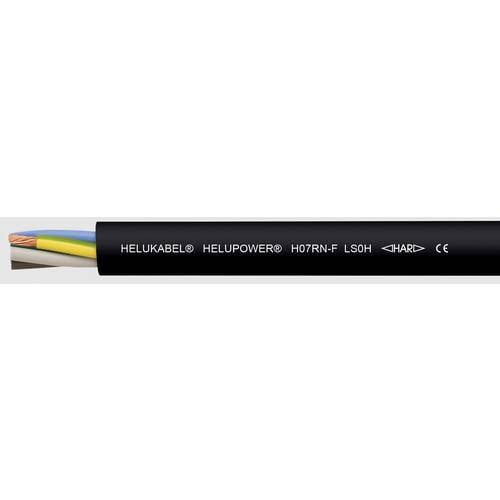 Helukabel 30742 Gummischlauchleitung HELUPOWER® H07RN-F LS0H 1 x 16 mm² Schwarz 100 m