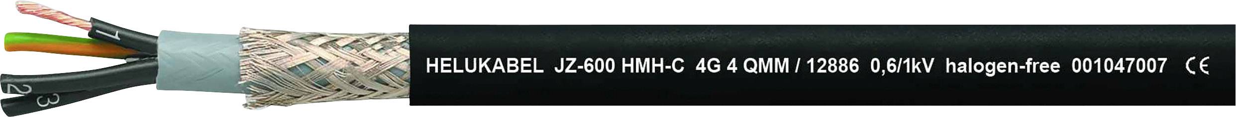 HELUKABEL JZ-600 HMH-C Steuerleitung 4 G 1 mm² Schwarz 12865-500 500 m