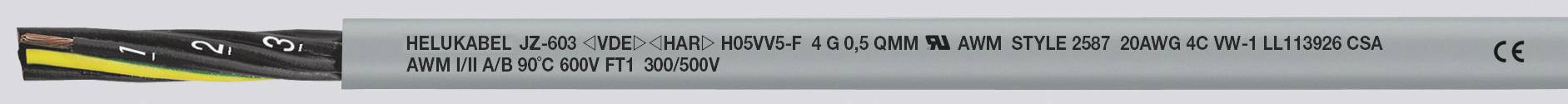 HELUKABEL JZ-603 4G2,5 AWG14 T.500 UL-CSA-HAR DREINORM