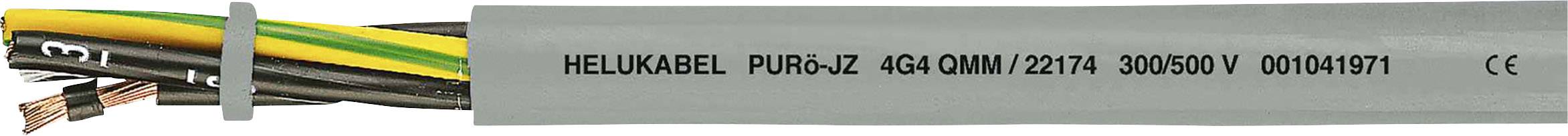 HELUKABEL PURö-JZ Steuerleitung 4 G 0.75 mm² Grau 22118-1000 1000 m