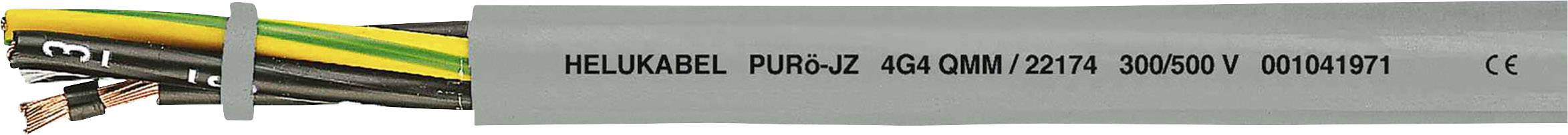 HELUKABEL PURö-JZ Steuerleitung 3 G 2.50 mm² Grau 22165-500 500 m