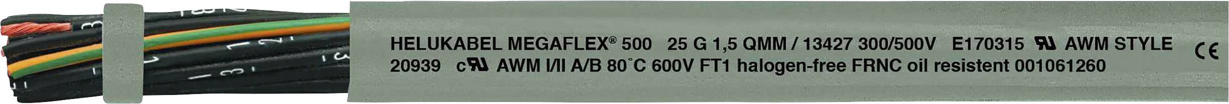 HELUKABEL MEGAFLEX® 500 Steuerleitung 8 G 0.50 mm² Grau 13352-500 500 m