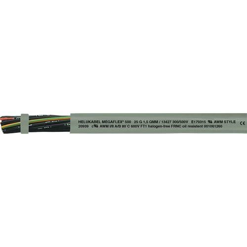 Helukabel MEGAFLEX® 500 Steuerleitung 2 x 2.5 mm² Grau 13433-1000 1000 m
