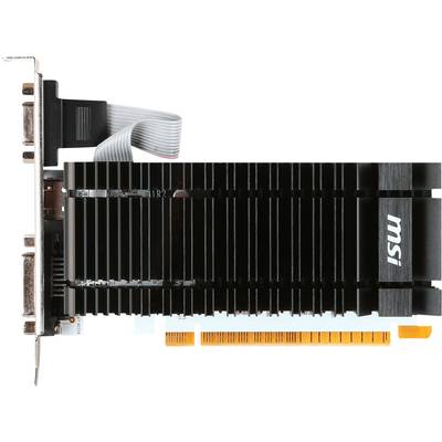 Schwarze MSI-Grafikkarte mit passiver Kühlung und PCIe-Anschluss, geeignet für den Einbau in Desktop-Computer.