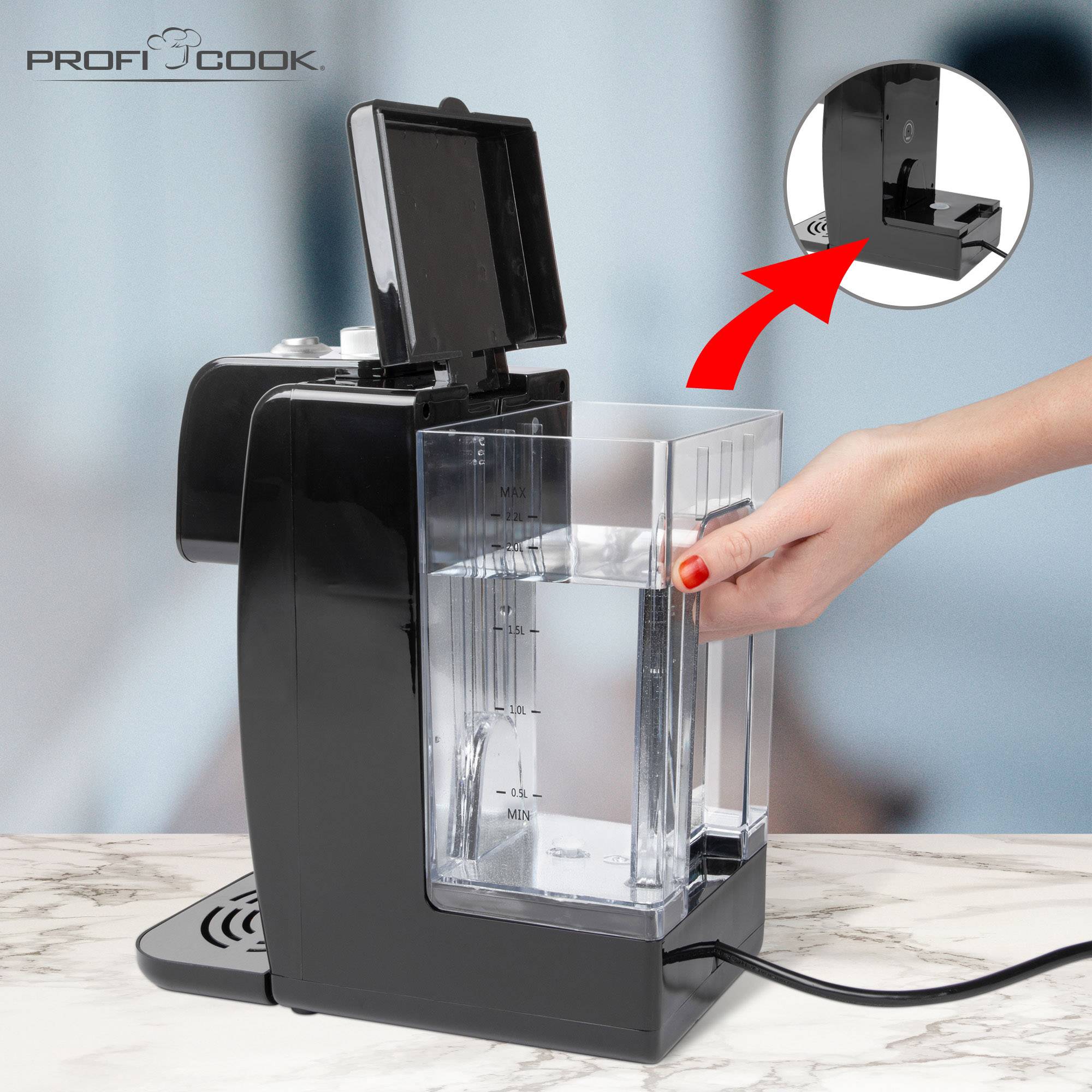 PROFICOOK Heißwasserspender 2,2L PC-HWS1168 sw-1