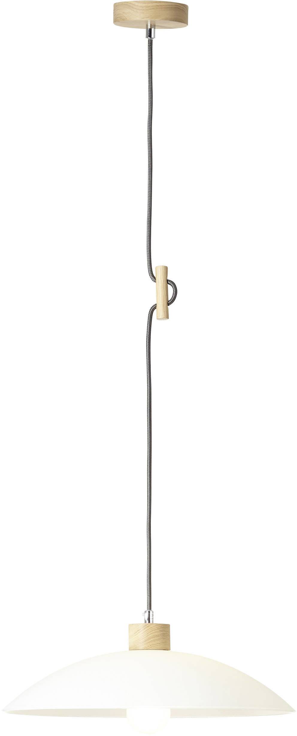 Brilliant Bio 93610/35 Pendelleuchte LED E27 60 W Eiche, Weiß