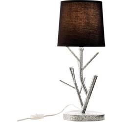 Stolní lampa LED E14 28 W Brilliant Faun 74049/06 stříbrná, černá