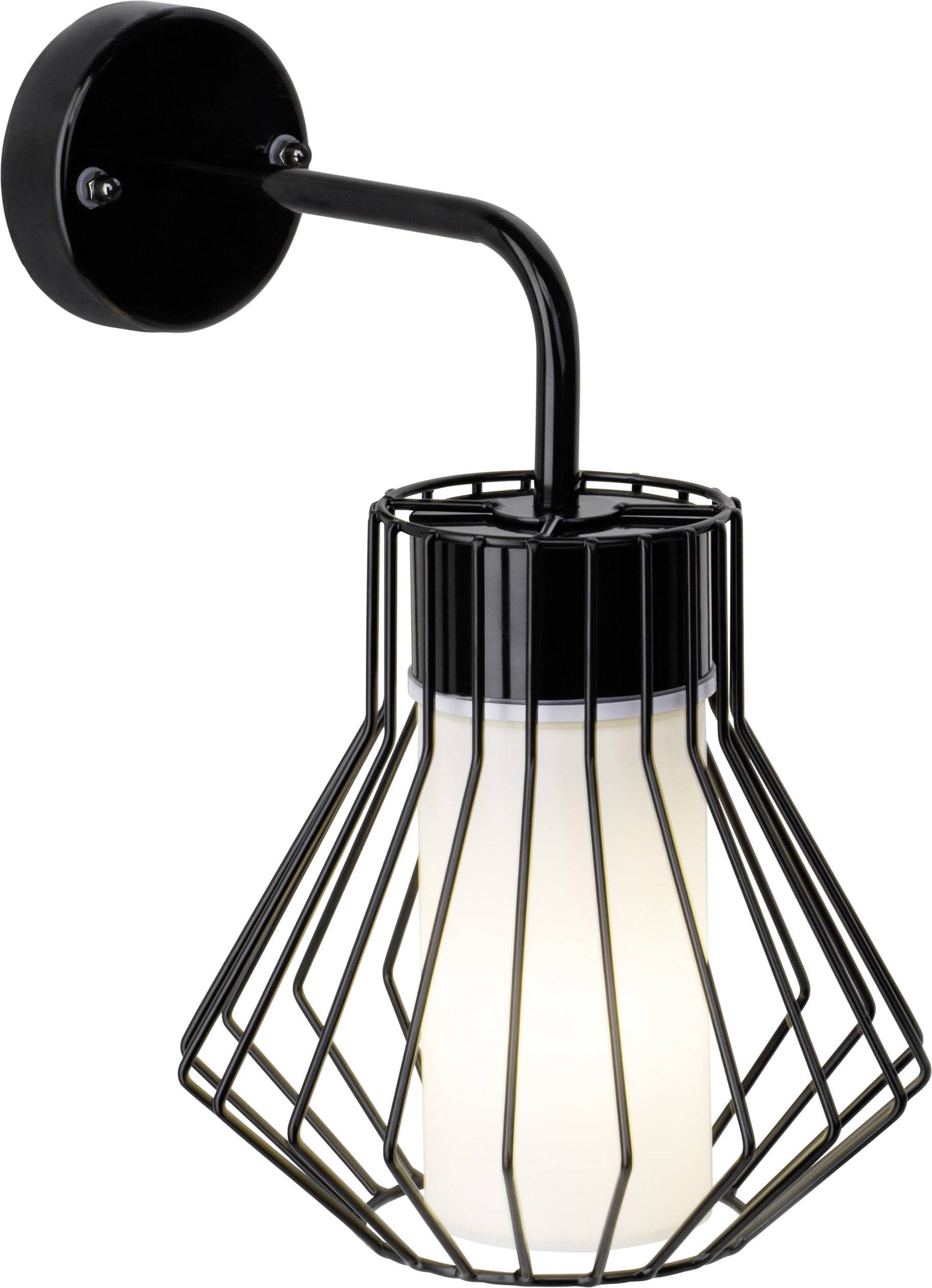 Brilliant Dalmext 96326/76 Außenwandleuchte LED E27 30 W Schwarz, Weiß